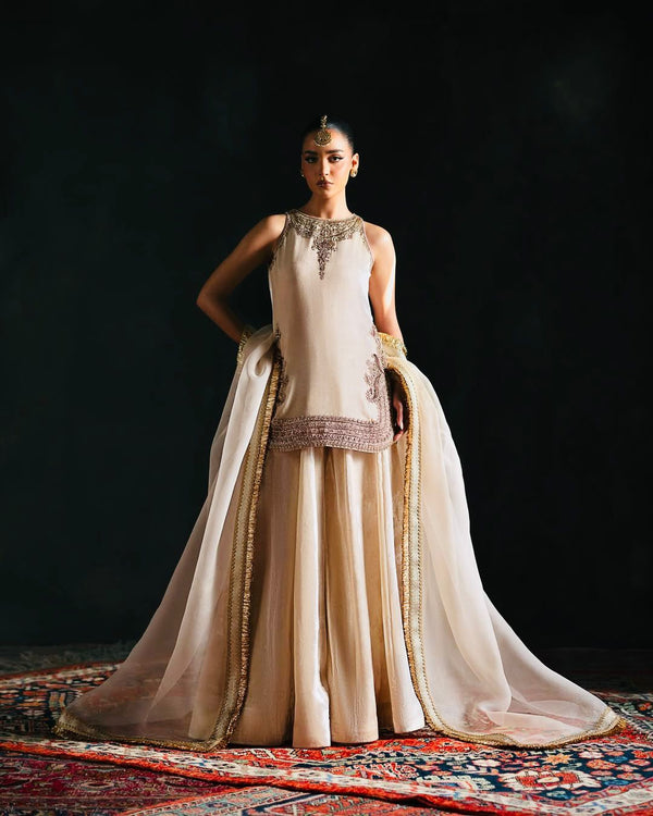 Abhijaa NEW DESIGNER EMBROIDERY CODING SEQUENCE WORK  WITH FANCY TOP PALAZZO DUPATTA SET