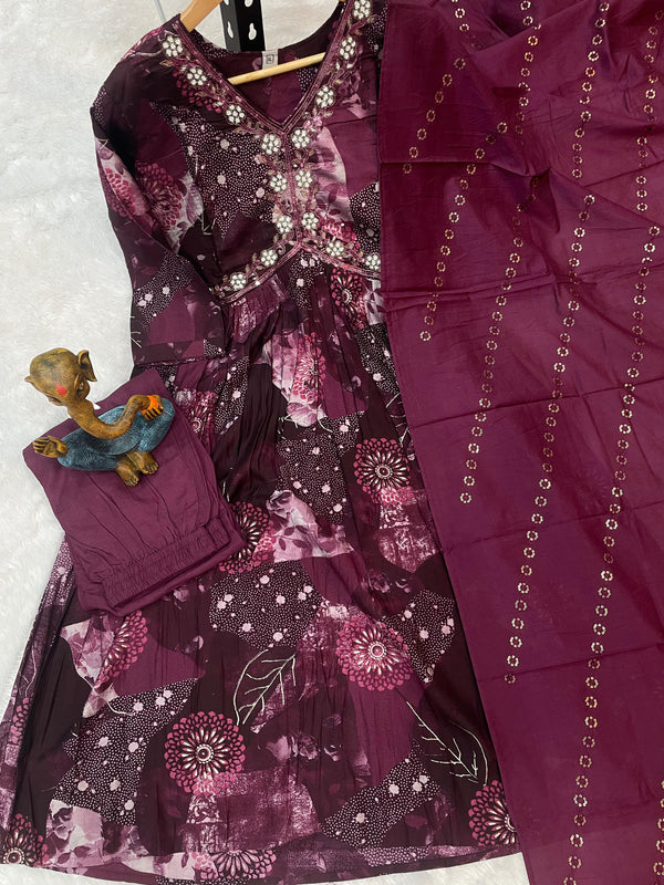 Abhijaa Modal Print Handcrafted 3-Piece Set