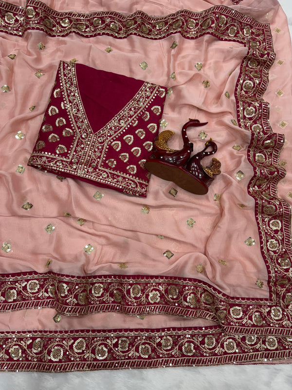 Bollywood celebrity sequence saree collection by Abhijaa