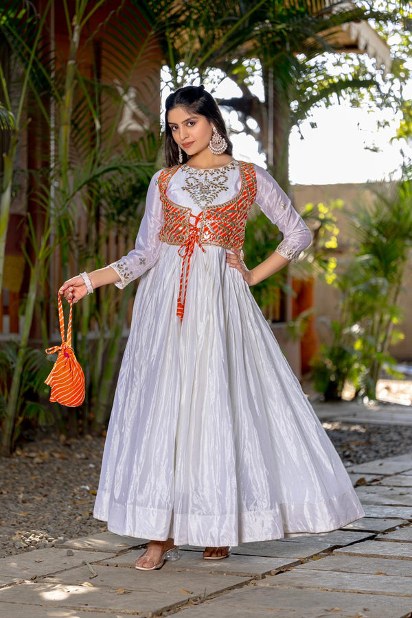 Abhijaa is Launching New Festival laheriya print Long Gown