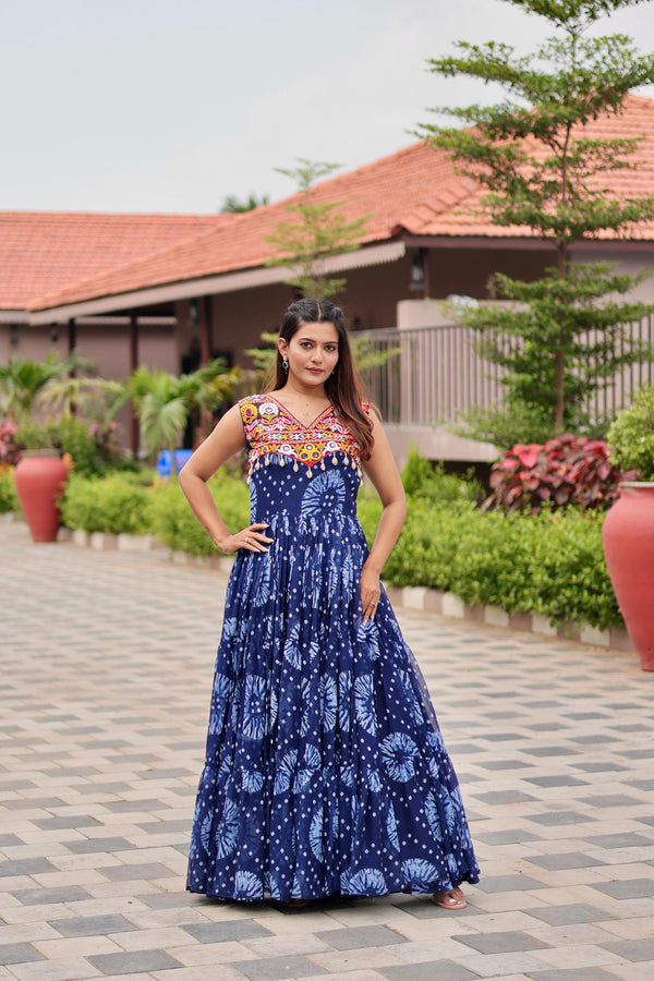 Abhijaa is Launching Navratri Special Gamathi Work Gown