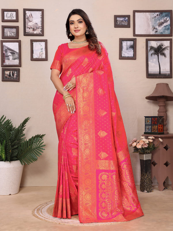 Red pure Banarasi  saree