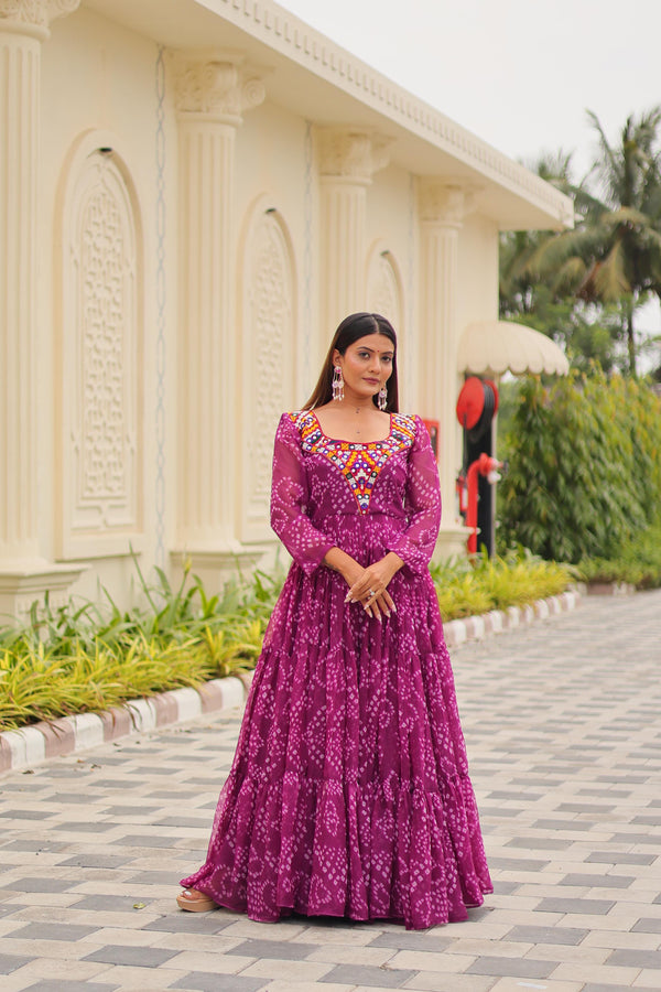 ABHIJAA is Launching Navratri Special Gamathi Work Gown