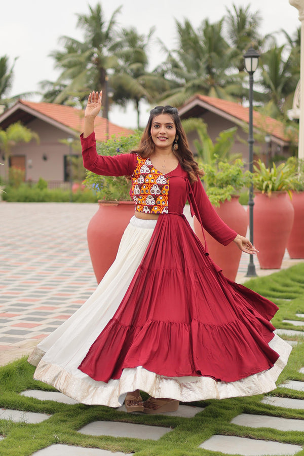 Abhijaa is New Launching Navratri Special Gamathi Work Lehenga choli