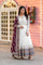 Ivory White Heavily Embroidered Anarkali Gown with Maroon Dupatta
